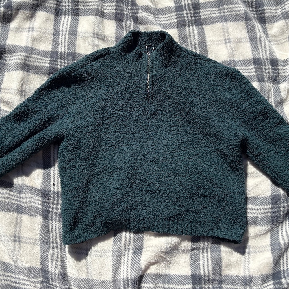 Kendall & Kylie Deep Teal Knit Sweater
